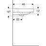 Комплект мебели GEBERIT SMYLE 529,352.JR.6 60 см пекан